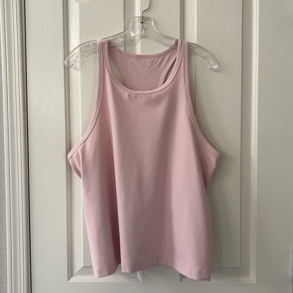 Lululemon Pink Align Waist Length Racer Back Tank Top - Picture 2 of 8